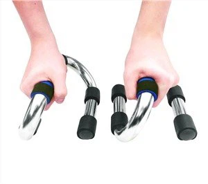 stalowe poręcze push up w kształcie